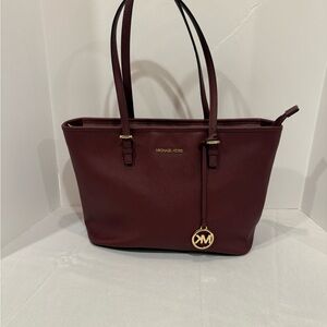 Michael Kors Deep Red Tote Bag